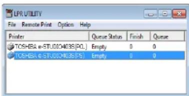 TOSHIBA EStudio 403S - Utilitaire LPR - 1