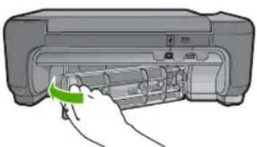 HP Photosmart C4640 - So beseitigen Sie Papierstaus durch die hintere Klappe: - 2