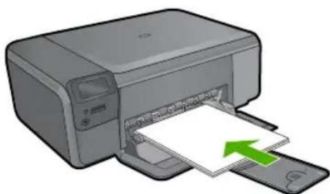 HP Photosmart C4640 - Papier van volledig formaat plaatsen - 3