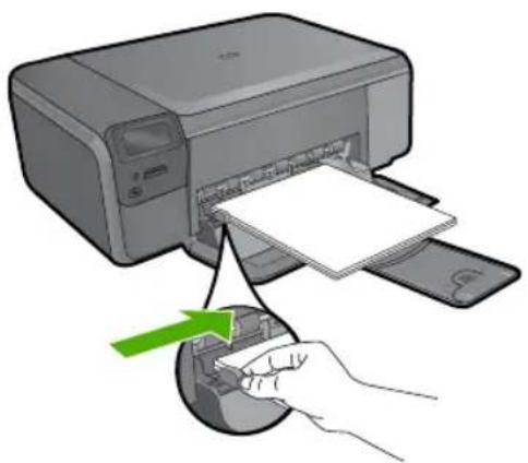 HP Photosmart C4640 - Papier van volledig formaat plaatsen - 5