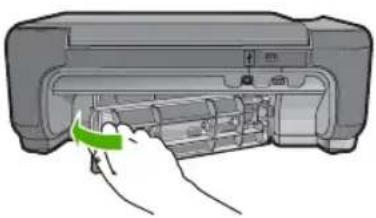 HP Photosmart C4635 - Een papierstoring in de achechterklep verhelen - 2