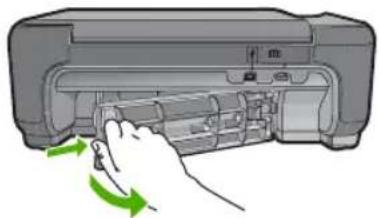 HP Photosmart C4635 - Een papierstoring in de achechterklep verhelen - 1