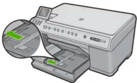 HP Photosmart C6340 - So legend Sie Fotopapier im Format 13 × 18 cm (5 x 7 Zoll) in das Fotofach ein: - 2