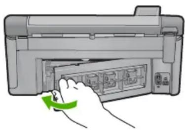 HP Photosmart C6340 - Pour éliminer un bourrage papier à partir de la porte arrêté - 2