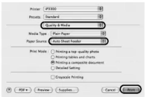 CANON Pixma iP3300 - Hinweis - 3