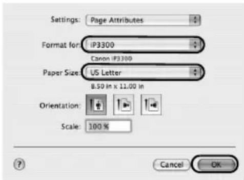 CANON Pixma iP3300 - Tisk v operacním systému Macintosh - 1
