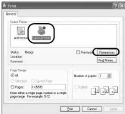 CANON Pixma iP3300 - Nota - 1