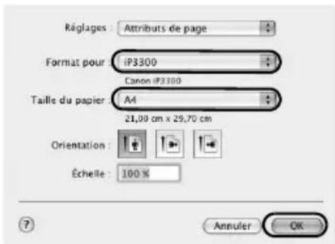 CANON Pixma iP3300 - Impression sous Macintosh - 1