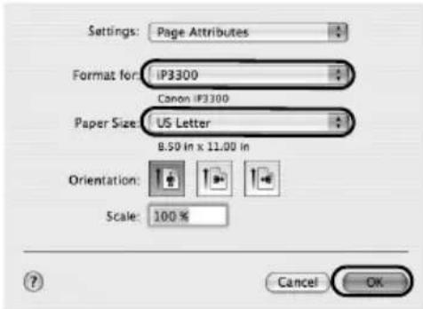 CANON Pixma iP3300 - Tiskanje v operacijskem systemd Macintosh - 1