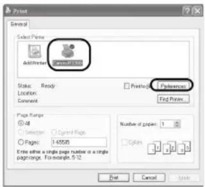 CANON Pixma iP3300 - Windows - 1
