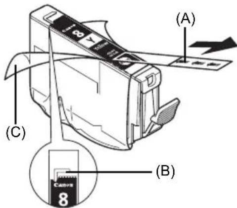 CANON Pixma iP3300 - Sustitución de un deposito de tinta - 2