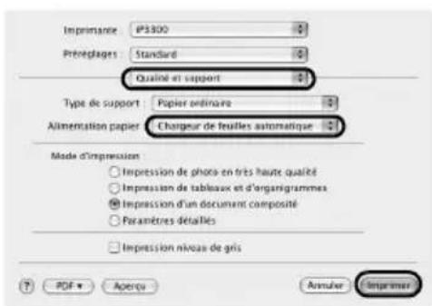 CANON Pixma iP3300 - Impression sous Macintosh - 2