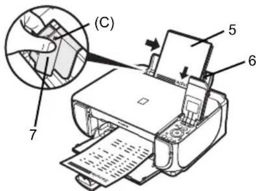 CANON Pixma MP520 - Chargement du papier d'impression dans le bac arrière - 2
