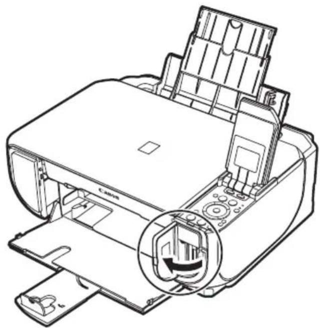 CANON Pixma MP520 - Impression à partir d'une carte mémoire Insertion de la carte mémoire - 1