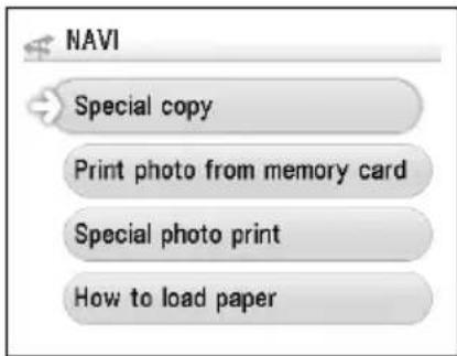 CANON Pixma MP520 - ● Display the Print Instruction Using the Navigation Menu - 1