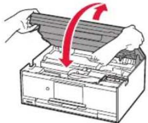 CANON Pixma TS9000 - Retrait des matériaux d'emballage / Mise sous tension de l'imprimante - 4