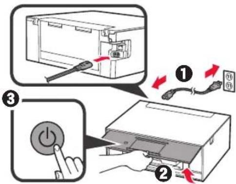 CANON Pixma TS9000 - Rimozione del materiale di imballaggio/ Accensione della stampante - 5