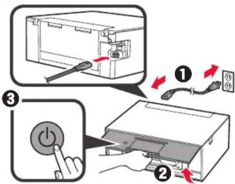 CANON Pixma TS9000 - Entfernen des Verpackungsmaterials/Anschalten des Druckers - 5