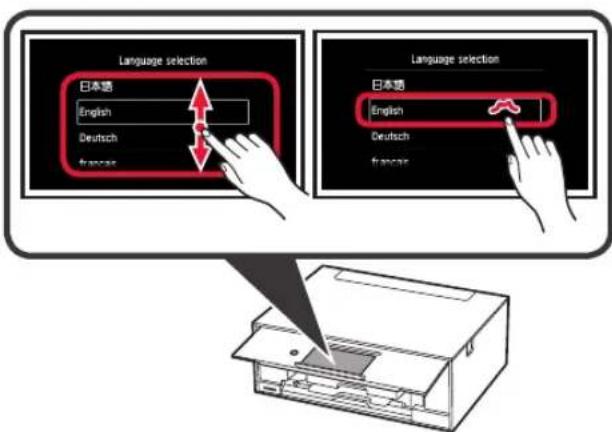 CANON Pixma TS9000 - Rimozione del materiale di imballaggio/ Accensione della stampante - 6