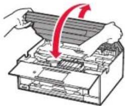 CANON Pixma TS9000 - Removendo os materiais de embalagem/ligando a impressora - 17