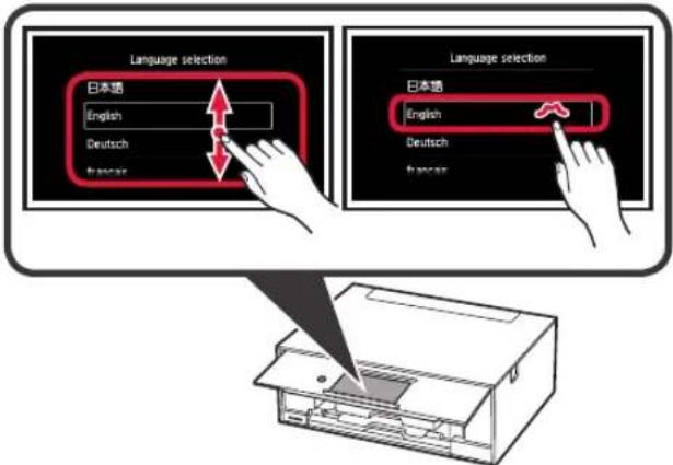 CANON Pixma TS9000 - Entfernen des Verpackungsmaterials/Anschalten des Druckers - 6