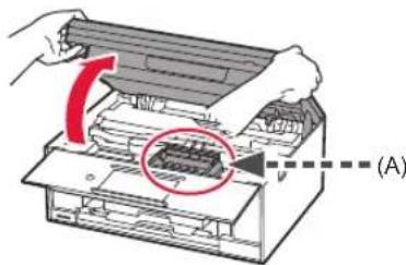 CANON Pixma TS9000 - Verpakkingsmateriaal verwijderen/de printer inschakelen - 11