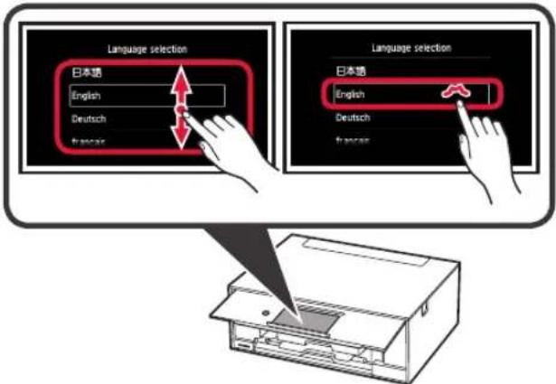 CANON Pixma TS9000 - Remoción de los materiales de empaquetado y encendido de la impresora - 6