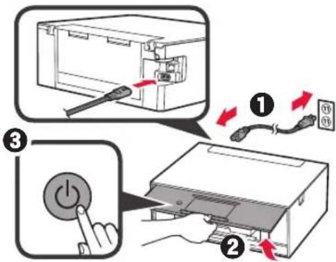 CANON Pixma TS9000 - Removing Packing Materials/Turning on the Printer - 5