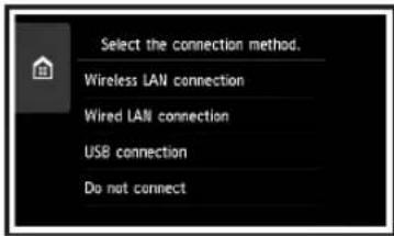 CANON Pixma TS9000 - Tryck på anslutningsmetoden för skrivaren. - 1