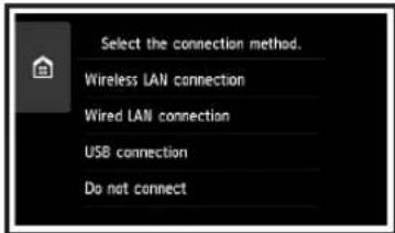 CANON Pixma TS9000 - Puntee su método de conexión de la impresora. - 1