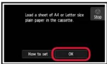CANON Pixma TS9000 - Loading Paper / Aligning the Print Head - 7