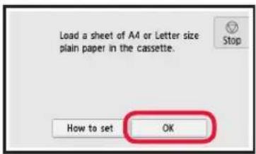 CANON Pixma TS8000 - Carga de papel y alineación del cabezal de impresión - 7
