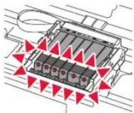 CANON Pixma TS8000 - Removendo os materiais de embalagem/ligando a impressora - 16