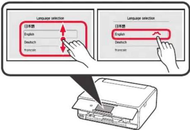 CANON Pixma TS8000 - Ta bort förpackningsmaterial/slå på skrivaren - 6
