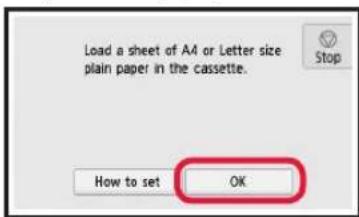 CANON Pixma TS8000 - Τοποθέτηση χαρτιού / Ευθυγράμμιση για την Κεφαλή εκτύπωσης - 7