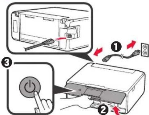 CANON Pixma TS8000 - Entfernen des Verpackungsmaterials/Anschalten des Druckers - 5