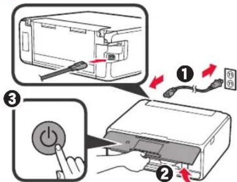 CANON Pixma TS8000 - Verpakkingsmateriaal verwijderen/de printer inschakelen - 5