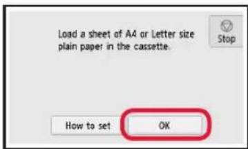 CANON Pixma TS8000 - Loading Paper / Aligning the Print Head - 7