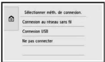 CANON Pixma TS8000 - Touchez la méthode de connexion de votre imprimante. - 1
