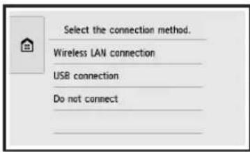 CANON Pixma TS8000 - Toccare il metodo di connessione della stampante. - 1