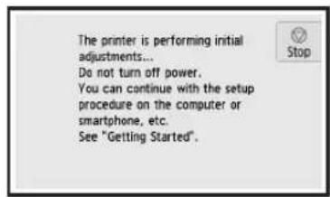 CANON Pixma TS8000 - Om följande skärm visas fortsätter du till nästa sida. - 1