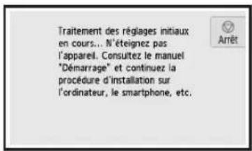 CANON Pixma TS8000 - Si l'écran suivant s'affiche, passez à la page suivante. - 1