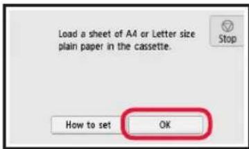 CANON Pixma TS8000 - Einlegen von Papier/Ausrichten des Druckkopfs - 7