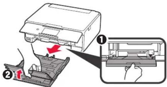 CANON Pixma TS8000 - Carregando papel/alinhando a cabeça de impressão - 3