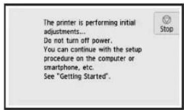 CANON Pixma TS8000 - Hvis følgende skæmbillede vises, skal du fortsætte til næste side. - 1