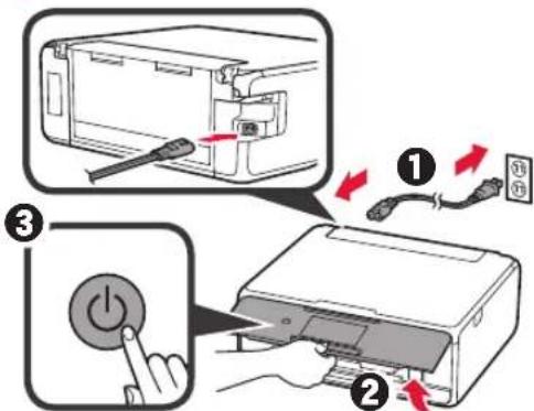 CANON Pixma TS8000 - Removendo os materiais de embalagem/ligando a impressora - 5