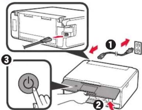 CANON Pixma TS8000 - Ta bort förpackningsmaterial/slå på skrivaren - 5