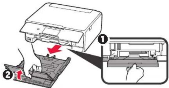 CANON Pixma TS8000 - llægning af papir/justering af printhoved - 3