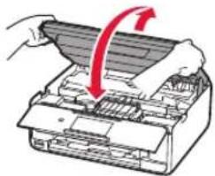 CANON Pixma TS8000 - Removendo os materiais de embalagem/ligando a impressora - 17