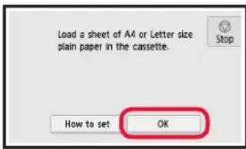 CANON Pixma TS8000 - Caricamento della carta / Allineamento della testina di stampa - 7